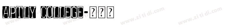 Aptly College字体转换